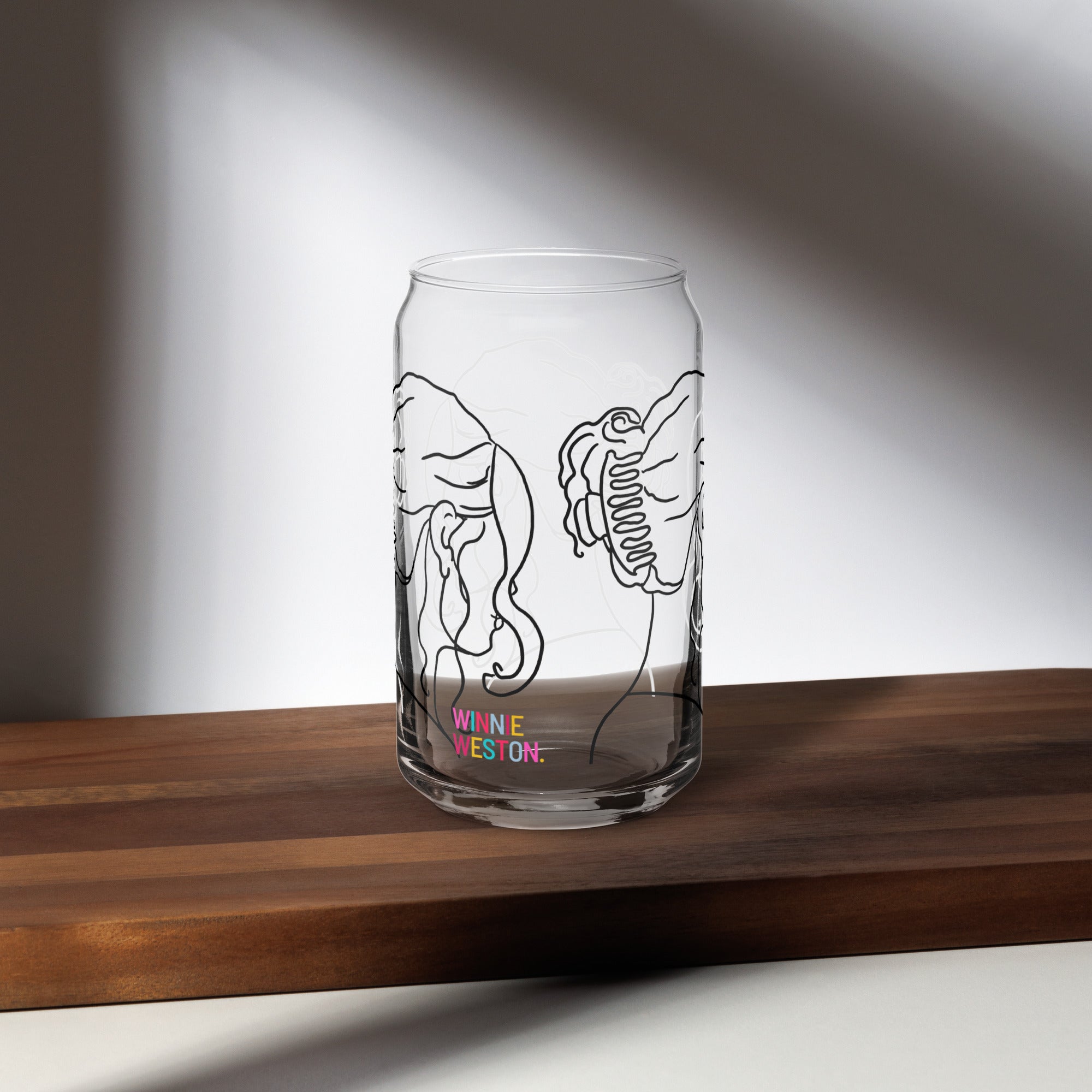 That Girl Can-shaped Glass