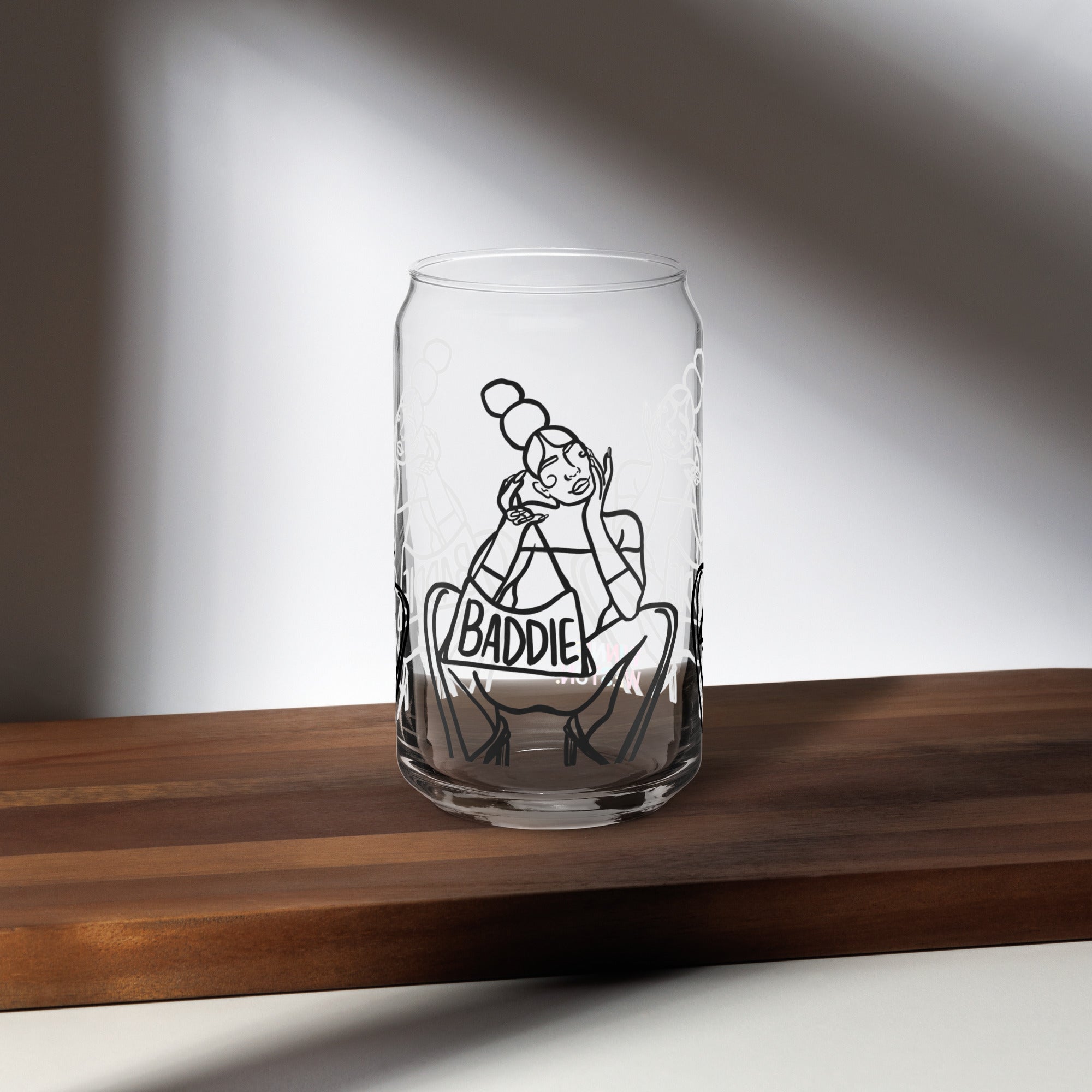 Baddie Can-shaped glass