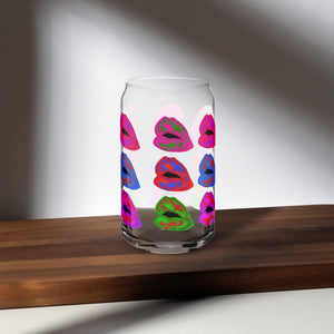 Lips Galore Can-shaped Glass