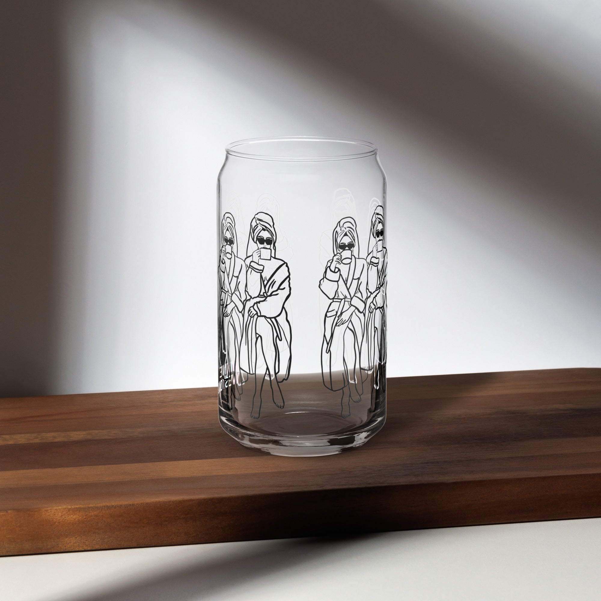 Self-Care Bestie Can-shaped Glass