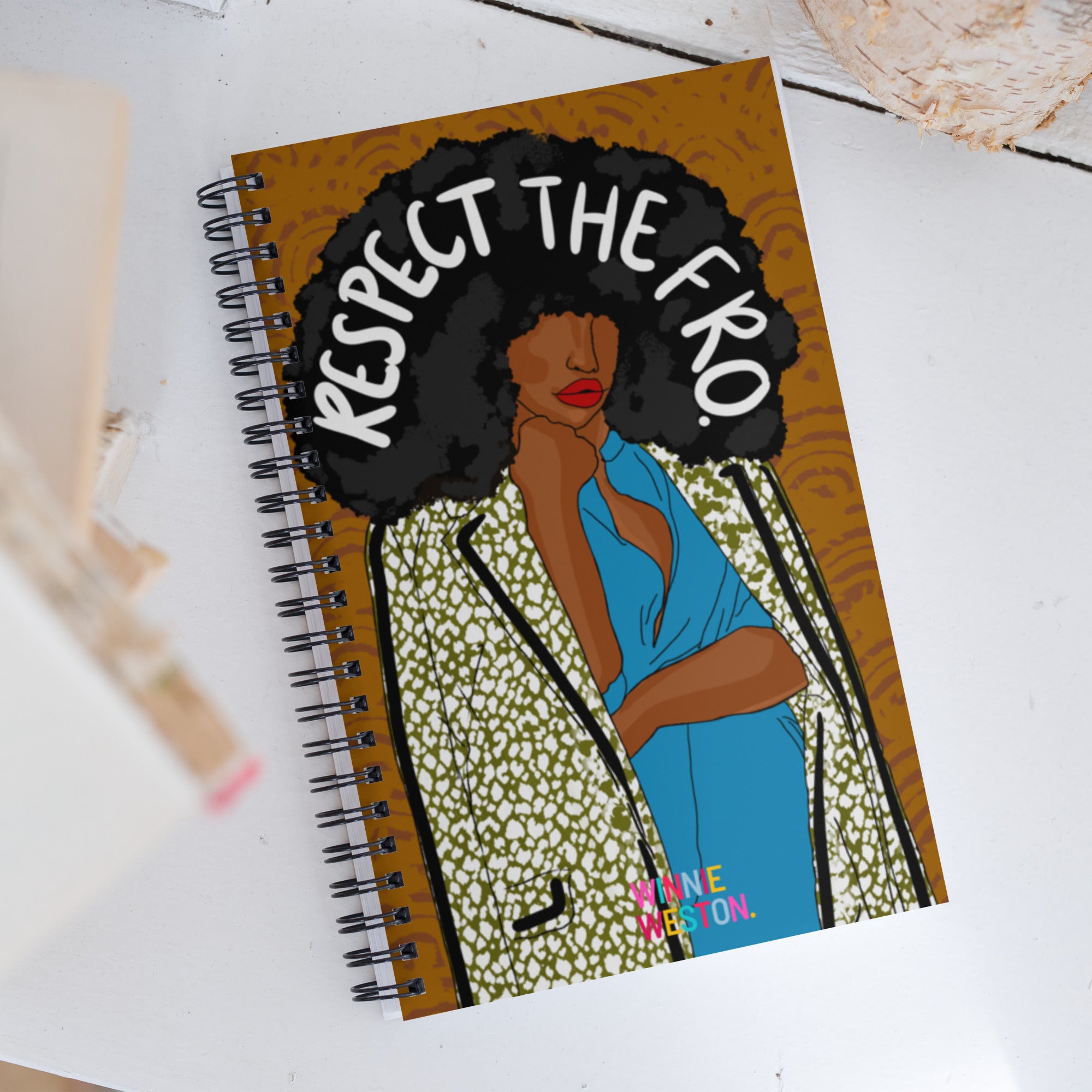 Respect The Fro Notebook